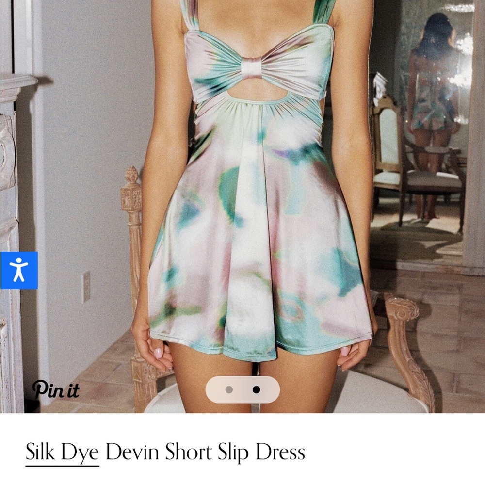 Silk Dye Devin Short Slip Dress